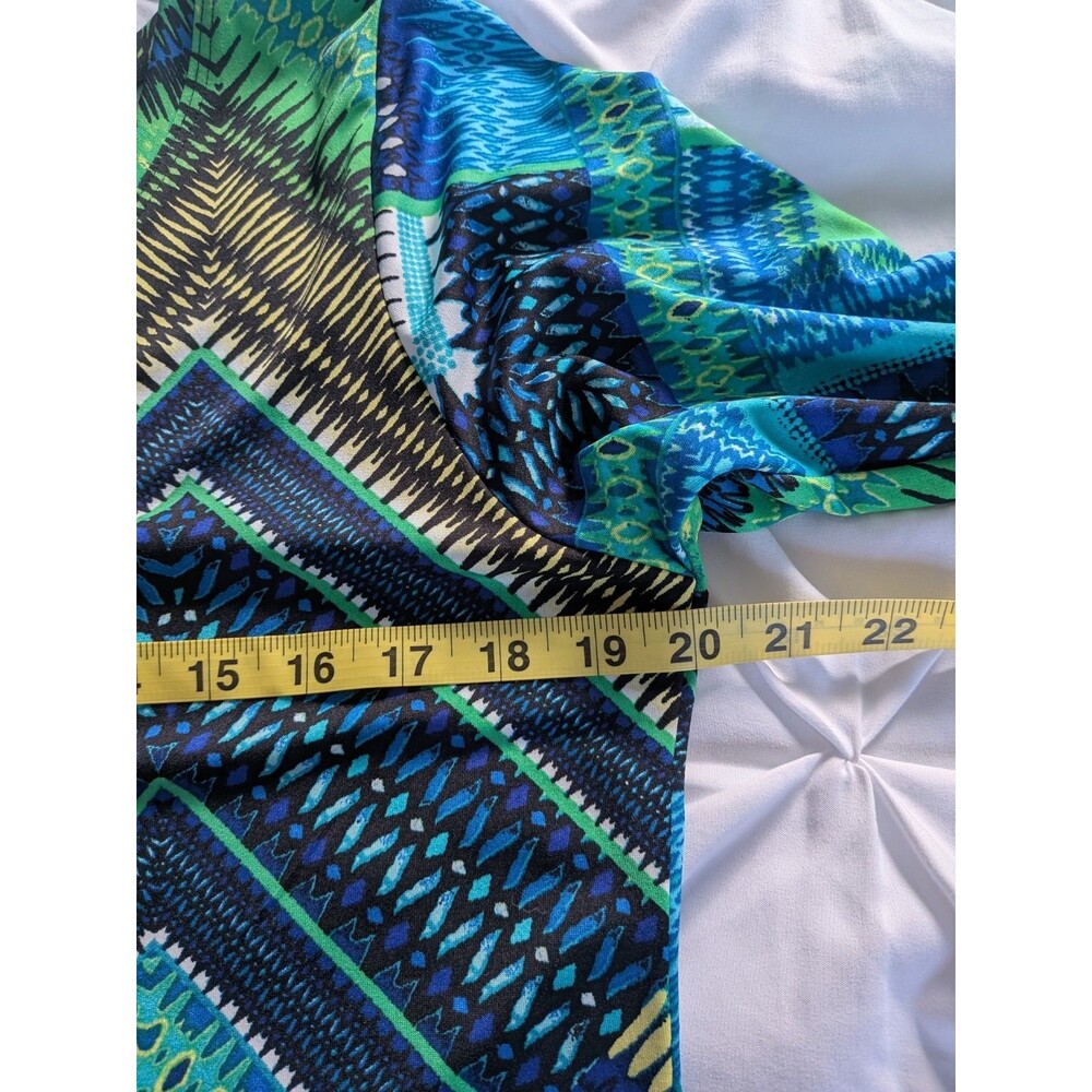 Fashque Studio Top Women's L Blouse Stretch Pullover Abstract Multi Asymmetrical - Picture 10 of 11